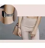 Smart Straps Pięć koralików szczupły łańcuch Diamonds Women stalowe paski bransoletki paski Bransoletki iwatch Serie