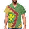 Mäns casual skjortor Hawaiian Style Printing Shirt 2022 Design Cuban Men Summer Short Sleeve Lapel Plus Size mode Travel Wearmen's