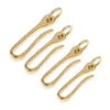 Keychains Solid Brass Belt U Hook Keychain For Leathercraft Wallet Chain Accessories Enek22