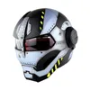 Capacete de motocicleta Personalidade Full Face Capacete Locomotiva Half Casco O último capacete Modular Retro Dot