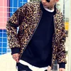 Męskie garnitury Blazers Leopard Print Baseball Jacket Style moda męskie 2022 Autumn Classic Osobowość Hip Hop Płaszcz Klub nocny fryzjer