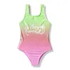 3-16 Years Girls Swimsuit Marka Summer Dziewczyny Dziewczęta kąpielowe stroje kąpielowe kąpielowe kostiumy kąpielowe Monokini A364 220505