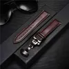 Leather Band 18mm 20mm 22mm 24mm Straps for Samsung Galaxy 4 Classic 46mm 42mm 4 44mm 40mm Bracelets Wristbands G220420