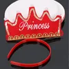 Fournitures de fête pour enfants Led Crown Hat Noël Cosplay King Princess Happy Birthday Cap Luminous Leds Colorful Sparkling Headgear LK153