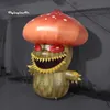 Inflatable Mushroom Elf Halloween Monster 3m Customized Air Blow Up Evil Mushroom Ghost For Garden And Yard Decoration