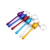 Outdoor Draagbare Rookpijp Sleutelhanger Aluminiumlegering Metalen Pijpen Mini Mushroom Tobacco DHL Gratis bezorgingen