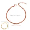 Charm armband m￤n guld personliga kvinnor o￤ndlighet rose 18k armband hjewelry droppleverans smycken dhhvi