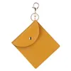 PU Leather Keychains Rings Portable Face Mask Storage Bag Key Chains Snap Card Holder Dustproof Reusable Masks Container Pendant Coin Purses