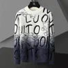 高品質のブランドデザイナーミンクヘアセーター秋の冬メンズファッション韓国ニットプルオーバー厚いメンズウェア220817