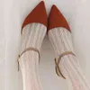 Lolita esbelta meias de malha de renda com fundo a meia -calça japonesa lolita retro rattan floral branco calças clássicas quentes t220809