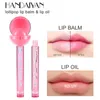 2 in 1 Lollipop Farbwechsel Lippenbalsam Lippenöl Feuchtigkeitsspendender Lipgloss Lippenstift Make-up Kosmetik Lippenpflege