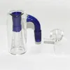 Rökning Glass Ash Catcher 14mm med 4 Arm Tree Percolator Reclaim Catchers Adapter för vattenbongar Dab Rigs inkluderar kvarts banger glasskålar