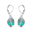 French Drop Shaped Imitation Aobao Ear Hook Silver Color Tree of Life Earrings Fashion Jewelry Gift for Women 220719