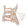 11 Hole Pickguard SSS Guitar Parts Set No Hole Pickup Covers Volume Tone Knobs Switch