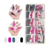 Candy Color False Nail Tips Full Cover Matte Coffin Ballerina Fake Nails DIY Beauty Manicure
