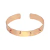 Bangle for Women Luxury Brand Unique African C-Shaped Rivet Armband Wedding Dubai Bridal Rostfritt stål smycken Fashion Punk Högkvalitativ armband personaliserad