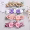 Hårtillbehör Baby Girl Flower Crown Wedding Boho Headpiece Headband Wreath Headbonad Bohemian Beach Wear Holiday Hair