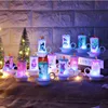 Çapraz Sınır Özel Noel Dekorasyonları Küçük Gece Işıkları Mum Işıkları Led Elektronik Mumlar Kardan Adam Işıkları Noel Masaüstü Dekorasyonları