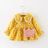 Girl's jurken Melario Lange mouw Baby Girls jurk voor meisjes print verjaardag 0 2t geboren Toddler Kids Casual Deskleding Vestido Infantil