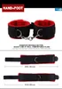 Nxy Bondage 7 Pcs Bdsm Kits Plush Sex Set Handcuffs Games Whip Gag Nipple Clamps Toys for Couples Exotic Accessories 220421