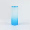 Kolorowe pokrywki !!! 25 unz sublimacja kubka może gradientować kolorowe cekiny butelka kształtu z pokrywką i słomkową letnią kubek z sokiem napojów