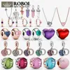 FIT Original Pandora Charm 925 Браслет китайская новогодняя коллекция Страсти Спиннирование навсегда 925 Серебряные серебряные чары набор подвесной Diy Fine Beads Jewelry