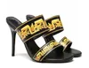 2022 summer new sandals fashion outer wear temperament non-slip leather stiletto sandals women's slippers high heels