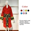 Men and women 100% cotton kimono bathrobe pajamas nightgown women's robe