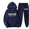 Осенняя бренда печатная спортивная одежда Men Colors теплые две части, насыщенные брюки толстовки с капюшоном, набор капюшона jogging y220725