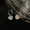 Matowa miłość kolczyki Design Fajne modne w kształcie serca Krótkie klamra ucha dziewczyna dla kobiet biżuteria