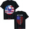 Koszulki mody MENS Lets Go Brandon Tee Konserwatywny anty liberal amerykańska flaga T-shirt mężczyzn ubrania polityczne żart