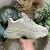 New 2023 Designer Triple S Outdoor Shoes Mens Womens Clear Sole Brown Black Triple S Sneakers Oversized Beige White Glitter Neon Dark Green Trainers