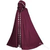 Femme Mant Velvet Cloak Coat Jacket Wicca Robe Médieval Cape Châle Halloween Opéra Cosplay Larp Wizard Costume H220726