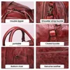 Duffel Taschen Herren Reisetasche echte Lederhandtasche für Männer Bussinnes Gepäck Wochenende Großkapazität Handtasche Handtasche