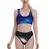 Maillot de bain femmes deux pièces maillot de bain soutien-gorge doux coussinet d'été Condole ceinture sexy deux pièces plage maillots de bain