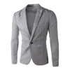 Men's Suits Men's & Blazers Fashion Men Solid Color Casual Business Suit Blazer Jacket Autumn Outwear Top Male Formal Wedding