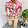 قمصان رجالية مطبوعة بأكمام قصيرة لعام 2022 ملابس رجالية فاخرة اجتماعية بتصميم هاواي أنيق كلاسيكي أنيق Y220420