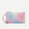 100pcs DHL Marbled PU coin purse handle bags Waterproof mobile phone bag for women