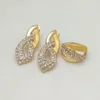 Ohrringe Halskette Königreich Ma Indien Ohrring Ring Armband Sets für Frauen Geschenk Afrikanische Braut Hochzeit Geschenke Schmuck Gold Farbe Großes SetEarrin