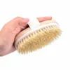 In Stock Bath Brush Dry Skin Body Soft Natural Bristle SPA The Brush Wooden Bath Shower Bristle Brush SPA Body Brushs Without Handle FY5034