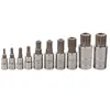 Ensembles d'outils à main professionnels PCS XZN 12 points Triple carré Spline Bit Socket Set inviolable avec étui Kit automobile professionnel