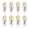 Bulbs G4 24 LEDs Bulb 3W 12V/AC220V 2835SMD Warm/Cold White Chandelier LED Light 360 Beam Angle Replace Halogen LampLED