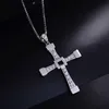 Hänghalsband snabbt och rasande dominiska Toretto Cross S925 Sterling Silver Necklace smycken gratis med presentförpackning för män pojkvän gåvor el