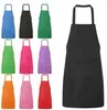 Печата настраивает логотип Детский шеф -повар набор фартуков кухни 12 цветов детские фартуки с шляпами шеф -повара для рисования кулинарной выпечки FY3525 Sxjun23