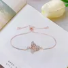 Charme pulseiras bonito zircônia cúbica abelha para mulheres corrente de ouro pulseira de cristal ajustável animal femme jóias2630