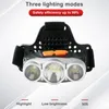 Headlamps Powerful LED Headlamp USB Charging Headlight Waterproof Head Lamp Use Zoomable Light For Camping Night High-power