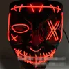 Halloween LED Luminous Mask El Fluorescente Punk Party Masches Decorazione per le vacanze Atmosfera Articoli 14 25yg D3
