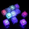 LED -gadget Aoto Colors Mini Romantic Luminous Artificial Ice Cube Flash Light Wedding Christmas Party Decoration DF2022New