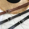 PU Leather Belt for Women Square Bucle Pin Sals Black Chic Luxury Brand Ladies Vintage Strap Female Weistband 220712