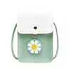 Dames Mobiele Telefoon Zero Portemonnee Koreaanse Bloem Schoudertas Mode Simple Diagonal Bag Small Bag 000 004